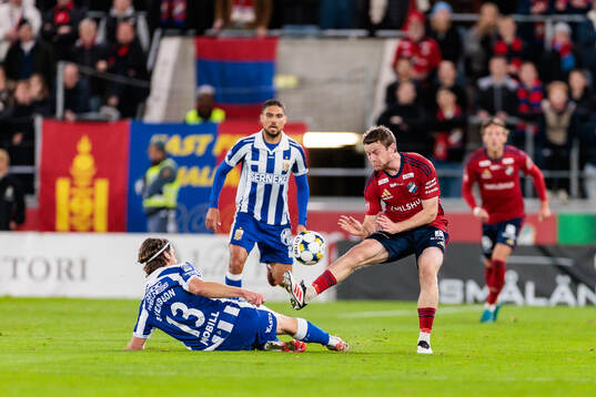 IFK Göteborgs Gustav Svensson och Östers Daniel Ljung