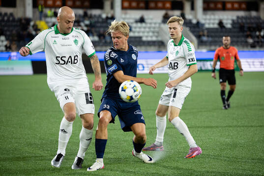 Brages Anton Lundin och Utsiktens Sebastian Lagerlund