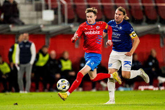 Helsingborgs Alexander Johansson och Trelleborgs Charlie