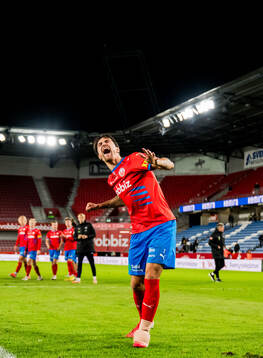 Helsingborgs Jon Birkfeldt jublar