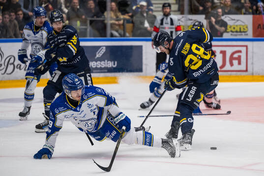 Leksands Michael Lindqvist och HV71s Olle Alsing
