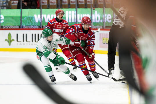 Rögles Felix Nilsson och Timrås Anton Wedin