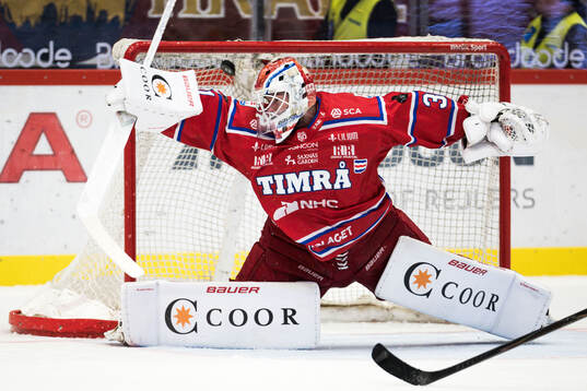 Timrås målvakt Tim Juel släpper in 1-2