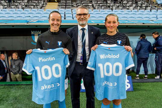 Malmö FFs Anna Plantin och Petronella Winblad hyllas för