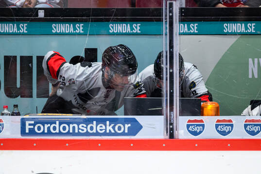 Domare Richard Magnusson och Domare Oscar Niklasson vid en