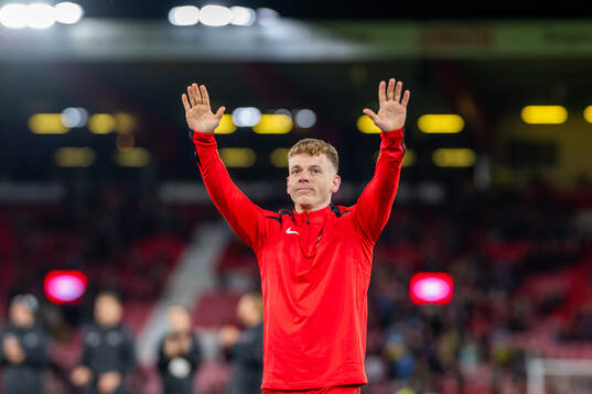 Sævar Atli Magnusson of Brann celebrates