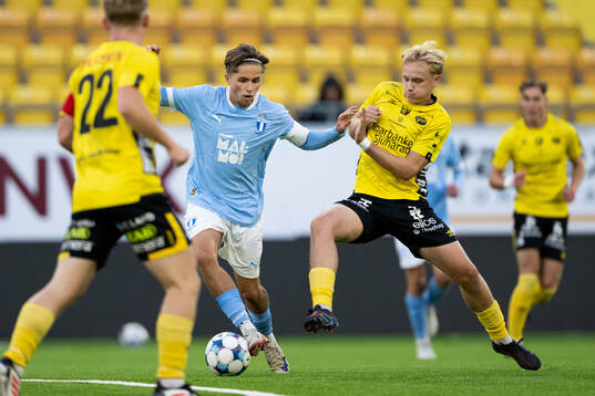 Malmö FFs Hugo Bäckstrand och Elfsborgs Kasper Berndtsson