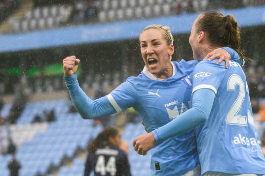 Malmö FFs Mia Persson och Sara Kanutte Sørensen Fornes