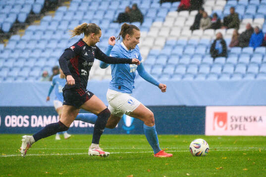Rosengårds Emma Jansson och Malmö FFs Sara Kanutte