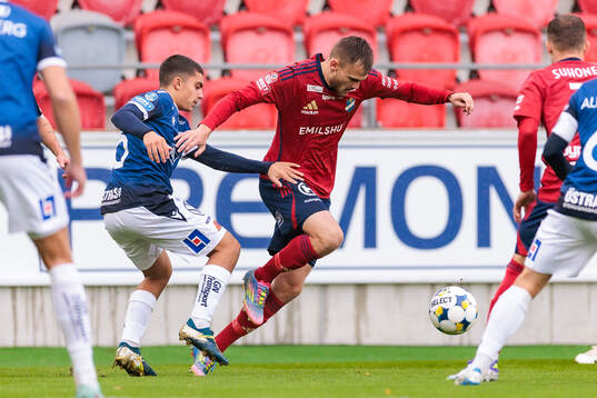 Halmstads Oliver Kapsimalis och Östers Oscar Uddenäs
