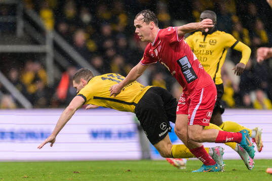 Mjällbys Jacob Bergström och Elfsborgs Frode Aronsson