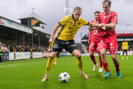 Mjällbys Herman Johansson och Elfsborgs Frode Aronsson