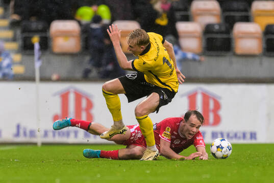 Mjällbys Herman Johansson och Elfsborgs Frode Aronsson