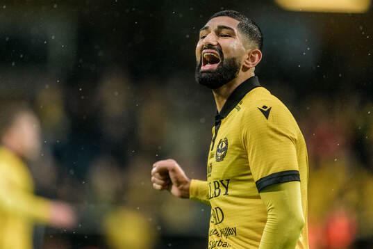 Mjällbys Abdullah Iqbal jublar