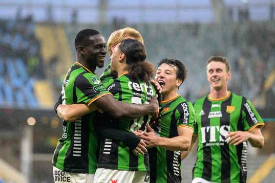 GAIS Ibrahim Diabate och Amin Boudri jublar