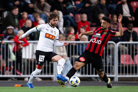 Häckens Adam Lundkvist och Brommapojkarnas Daleho Irandust