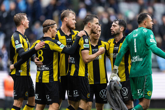 Hammarbys Markus Karlsson, Victor Eriksson, Pavle Vagic,