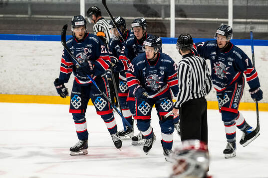 Halmstads Anton Berglund jublar