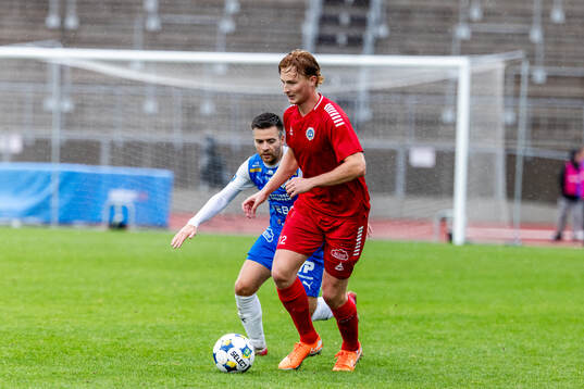 Utsiktens Wiggo Hjort och Oddevolds Oscar Iglicar Berntsson
