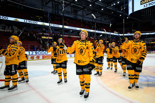 Skellefteås Pär Lindholm jublar med lagkamrater