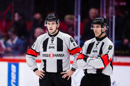 Domare Oscar Niklasson och Linus Öhlund