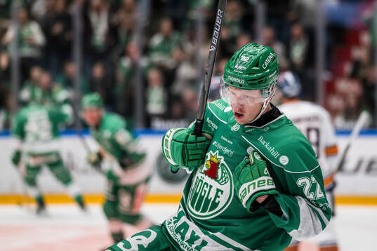 Rögles Fredrik Olofsson jublar