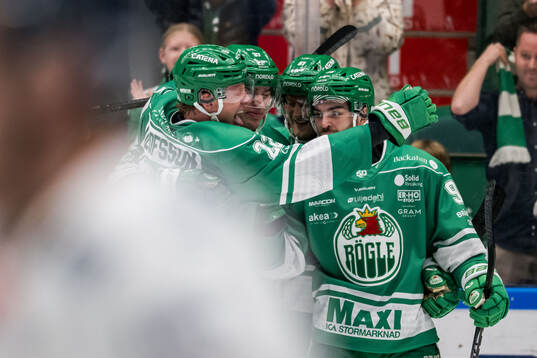 Rögles Fredrik Olofsson, Albin Sundsvik jublar