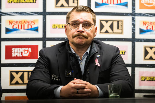 Rögles tränare Dan Tangnes och Växjös tränare Björn