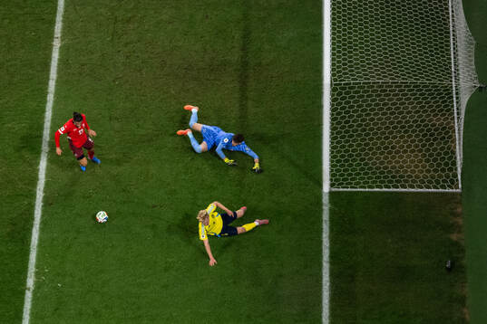 Lucas Bergvall of Sweden and Ricardo Rodriguez and