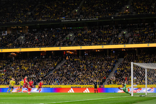 Granit Xhaka of Switzerland scores the 0-1 goal against