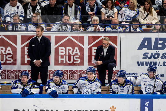 Leksands assisterande tränare Niklas Persson och tränare