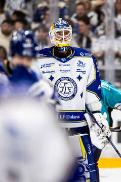 Leksands målvakt Marcus Gidlöf