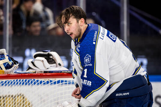 Leksands målvakt Marcus Gidlöf