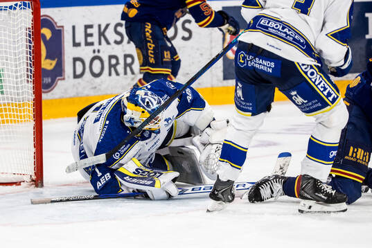 Leksands målvakt Marcus Gidlöf