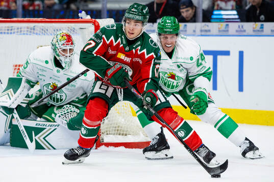 Frölundas Isac Born och Rögles Mattias Göransson