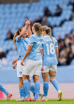 Malmö FFs Karoline Olesen och Sara Kanutte Sørensen