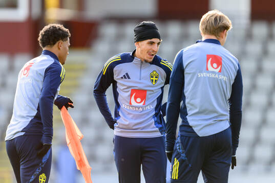 Taha Ayari of the Swedish under-21 national football team