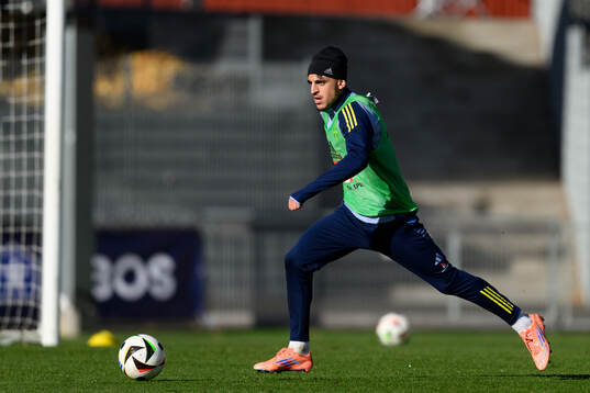 Taha Ayari of the Swedish under-21 national football team