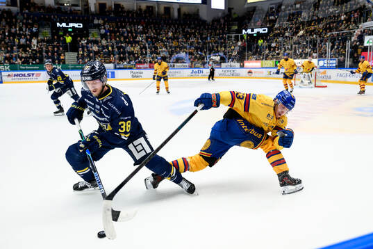 HV71s Olle Alsing och Djurgårdens David Blomgren