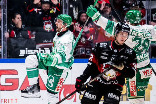 Rögles Calvin De Haan jublar