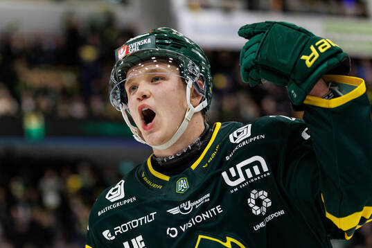 Björklövens Liam Dower Nilsson jublar