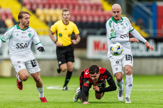 Östersunds Ahmed Bonnah och Brages Anton Lundin