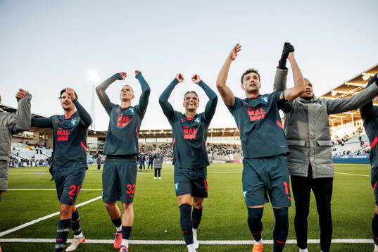 Malmö FFs spelare jublar