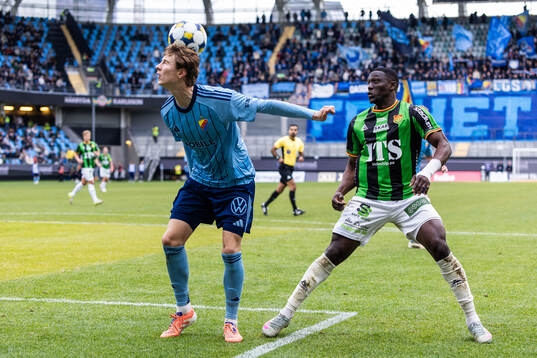 Djurgårdens August Priske Flyger och GAIS Ibrahim Diabate