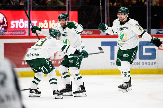 Färjestads Joel Kellman jublar