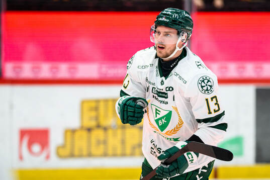 Färjestads Joel Kellman jublar