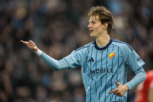 Djurgårdens August Priske Flyger jublar