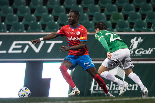 Helsingborgs Adam Akimey och Brages Cesar Weilid