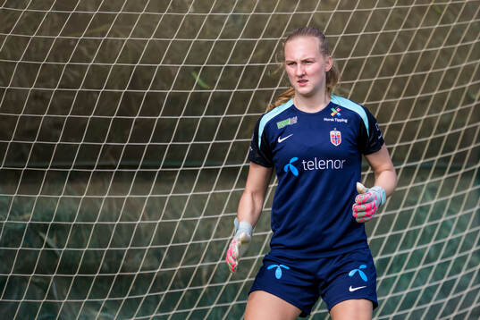 Goalkeeper Sunniva Skoglund of the women's national