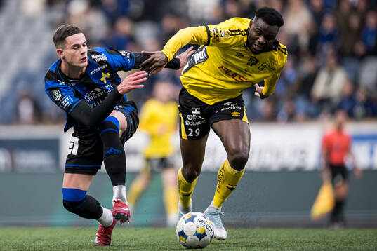 Sirius Robbie Ure och Elfsborgs Ibrahim Buhari